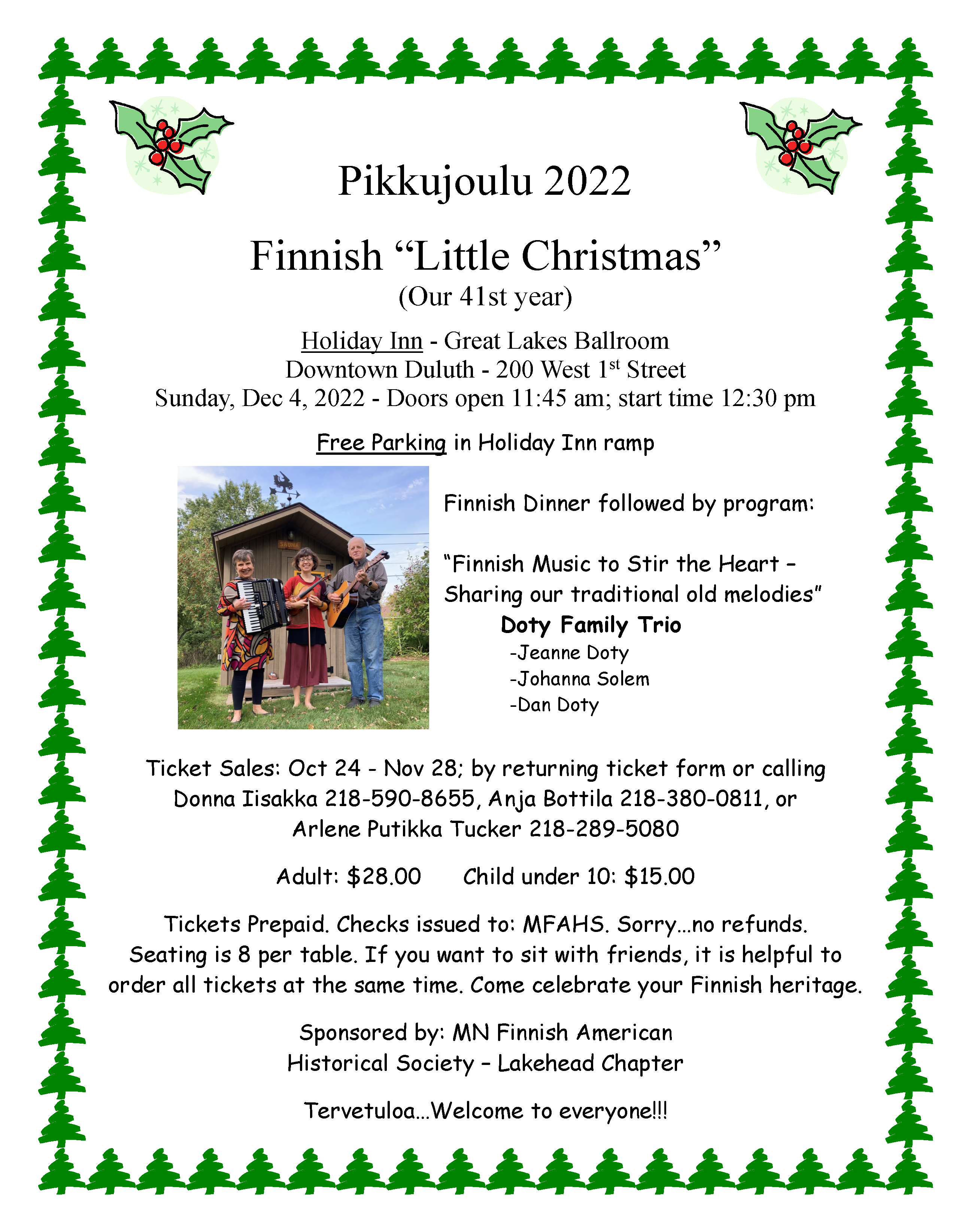 41st Annual Pikkujoulu—Duluth, MN Finnish “Little Christmas” FinnSource